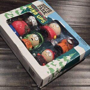 1998 SOUTH PARK COLLECTOR'S PACK WIND UPS BOXED (KYLE KENNY CARTMAN STAN CHEF)